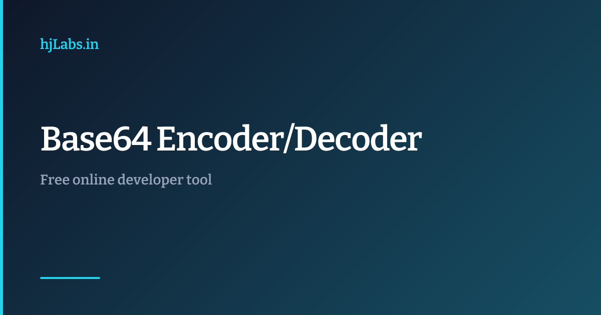 Free Base64 Encoder & Decoder 2026 — UTF-8 Safe [Instant]